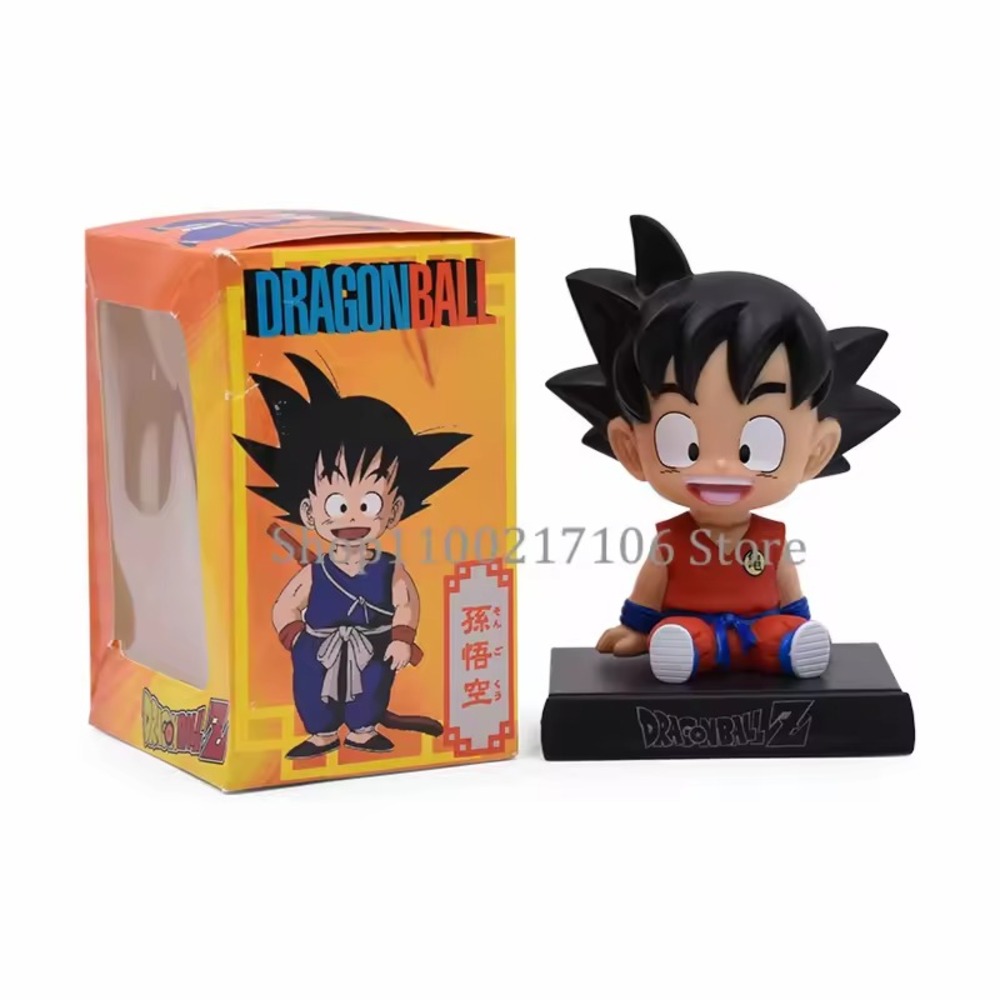 Dragon Ball Z Son Goku Bobblehead PVC‎ Figure Car Phone Holder Anime Toy Gift